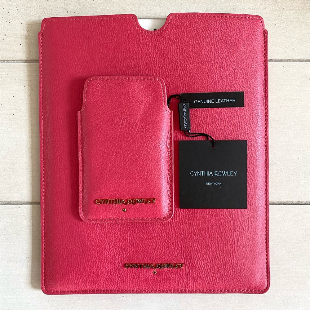 Pink Leather Cynthia Rowley iPhone and iPad Cases